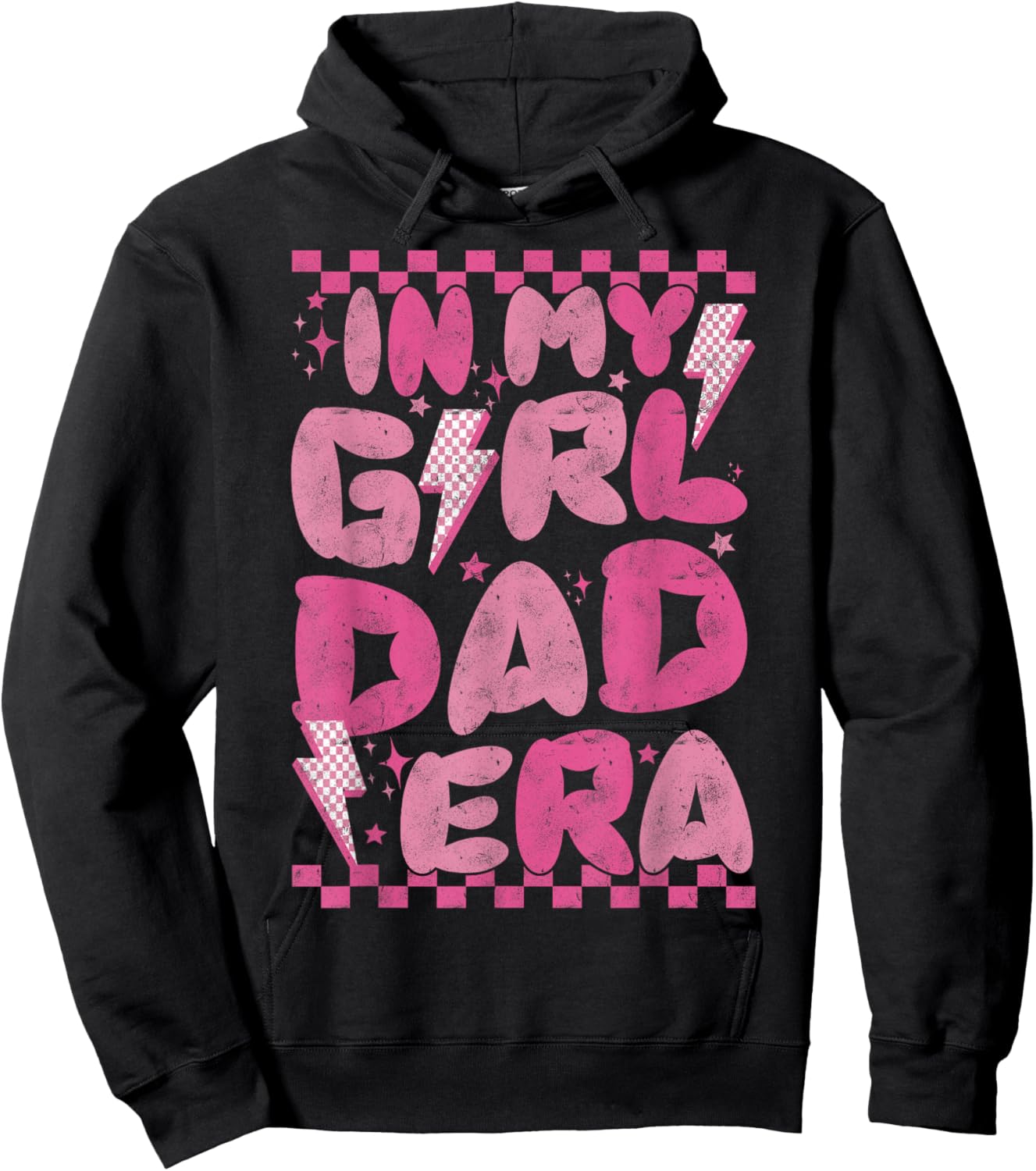 Funny In My Girl Dad Era Fathers Day 2024 retro Hoodie - Hoodie | Black