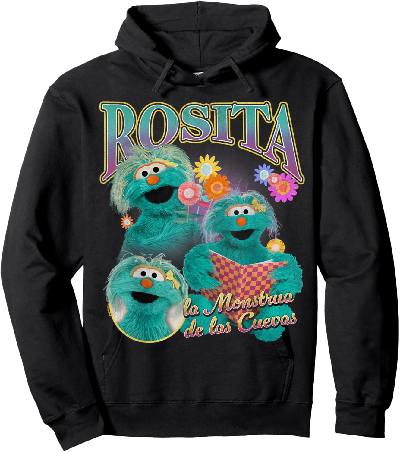 Sesame Street Rosita Bootleg Style Hoodie - Hoodie | Black