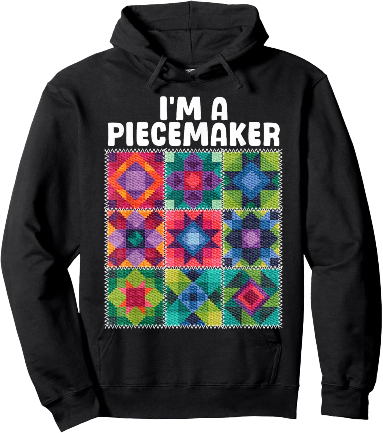 Quilting Art Women Sewing Lovers Piecemaker Quilter Hoodie - Hoodie | Black