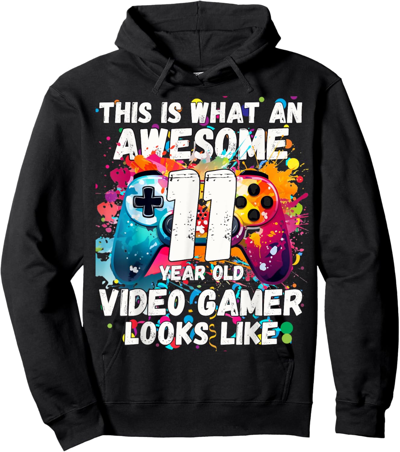 It's My 11th Birthday Boy Spiel auf Videospiel 11. Geburtstag Hoodie - Hoodie | Black