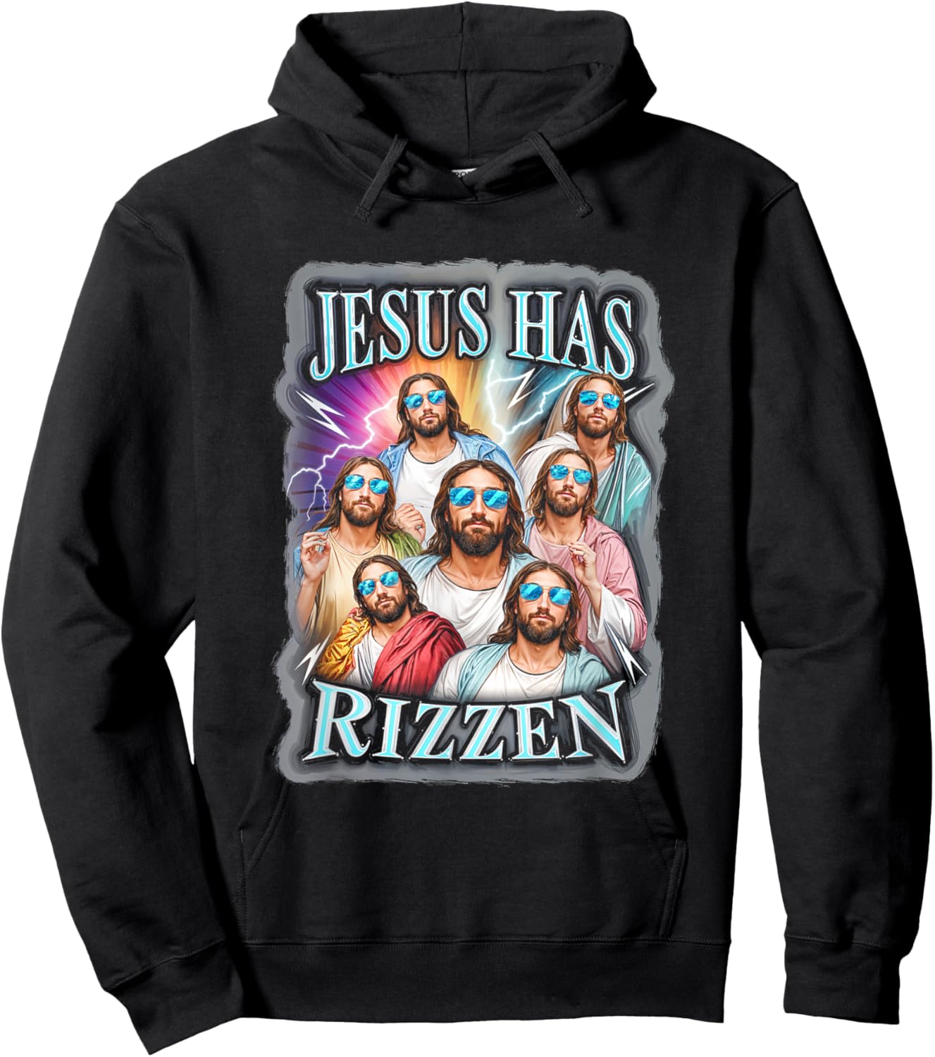 Jesus Has Rizzen Christian Faith Religion Belief Hoodie - Hoodie | Black