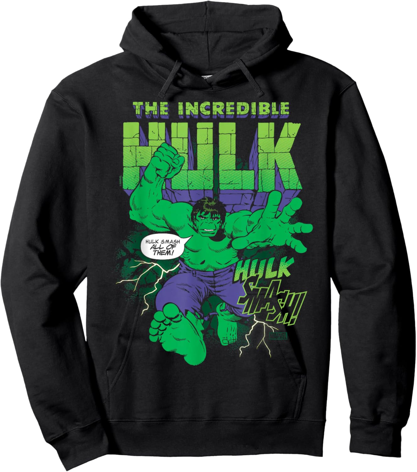 Hulk - Wrestling Hoodie - Hoodie | Black
