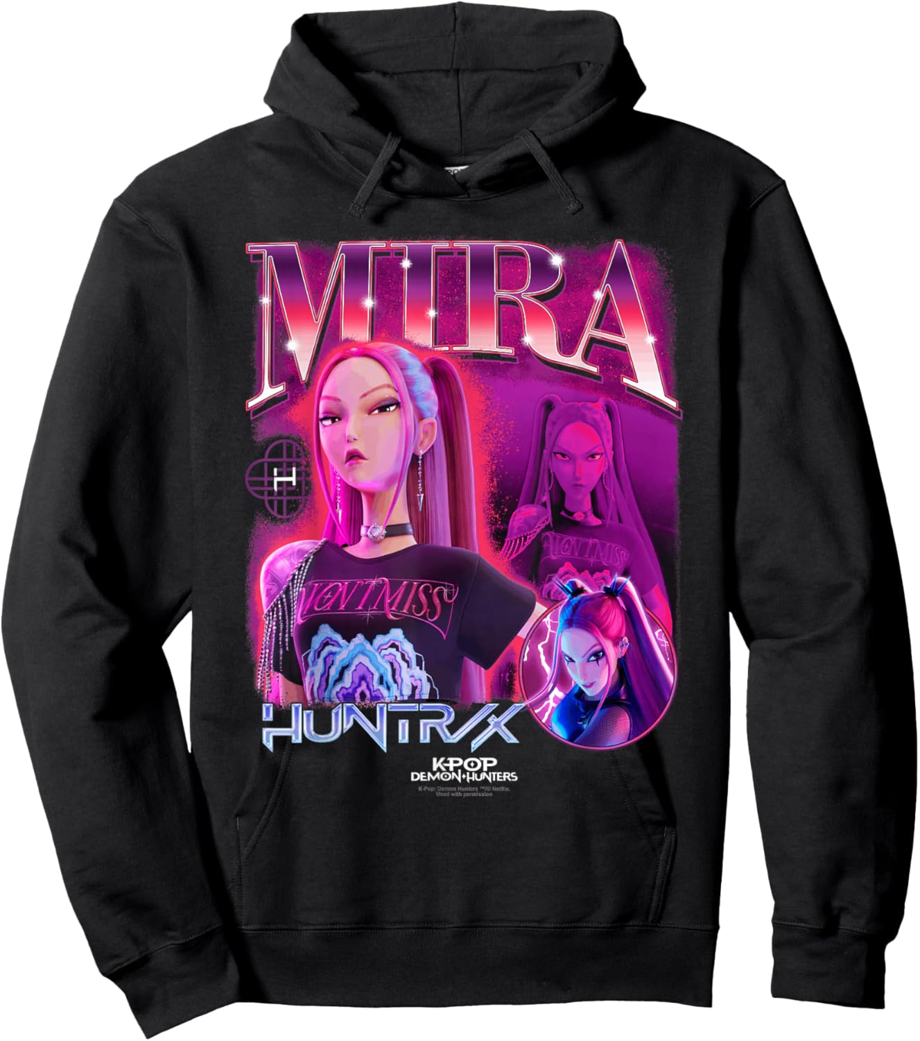Kpop Demon Hunters Mira Bootleg Officially Licensed Hoodie - Hoodie | Black