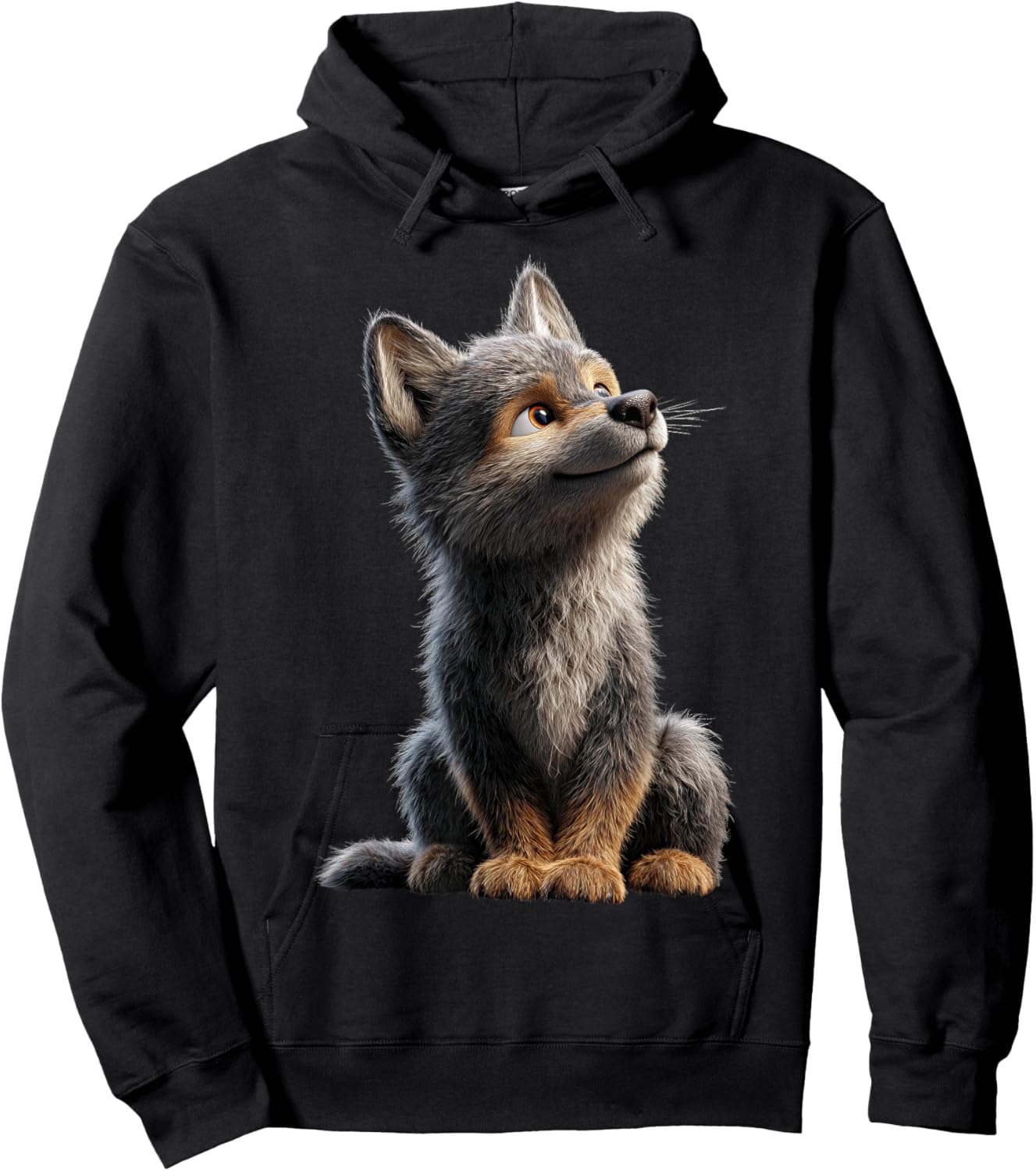Wolf Motif I Love Wolves Wolf Pack Wild Grey Wulf Dog Wolf Hoodie - Hoodie | Black