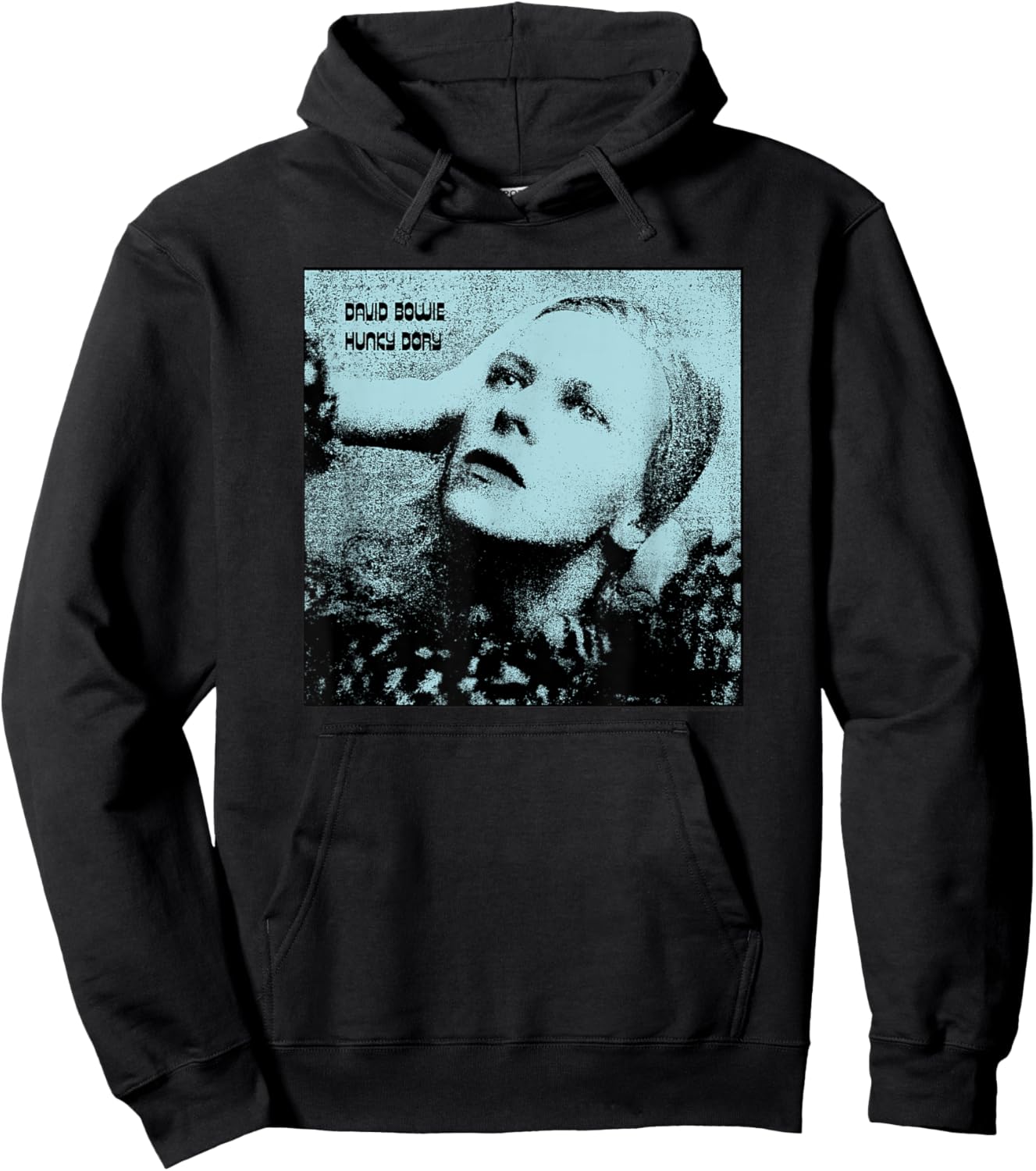 David Bowie Hunky Dory Blue Photo by Brian Ward Hoodie - Hoodie | Black