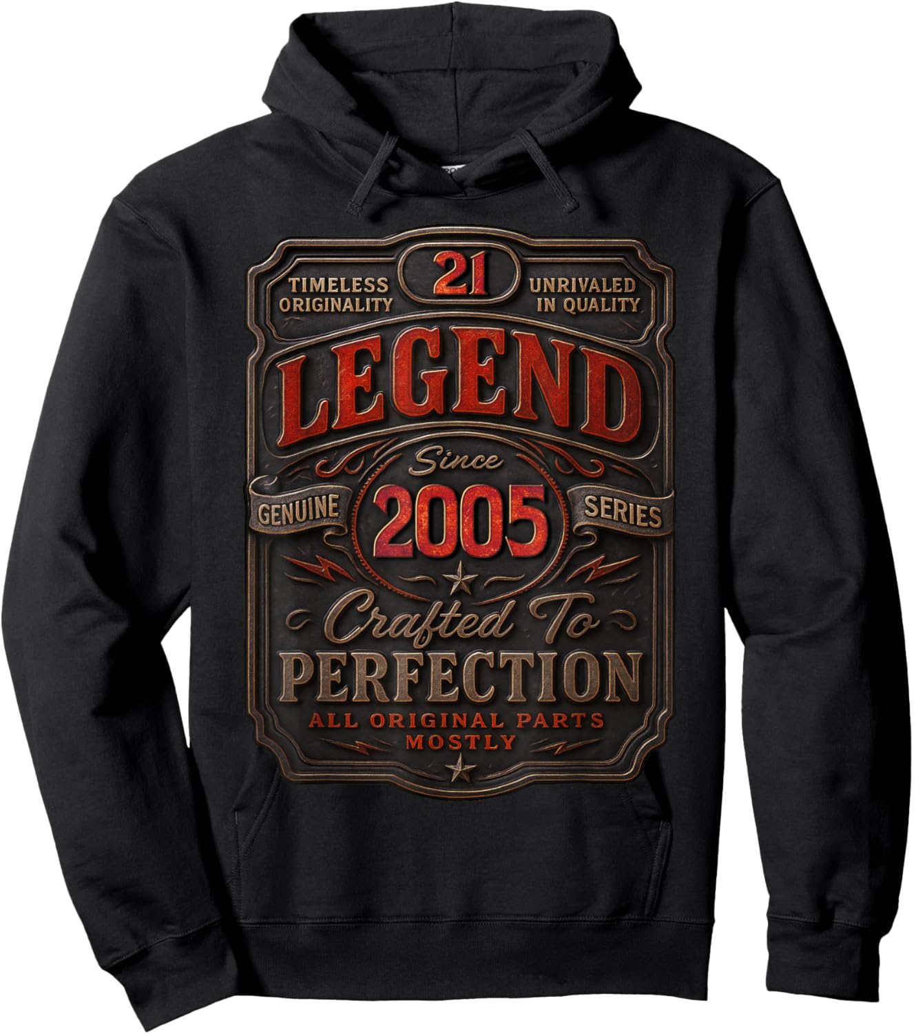 Vintage 2005 Limited Edition Shirt 21 Year Old 21st Birthday Hoodie - Hoodie | Black