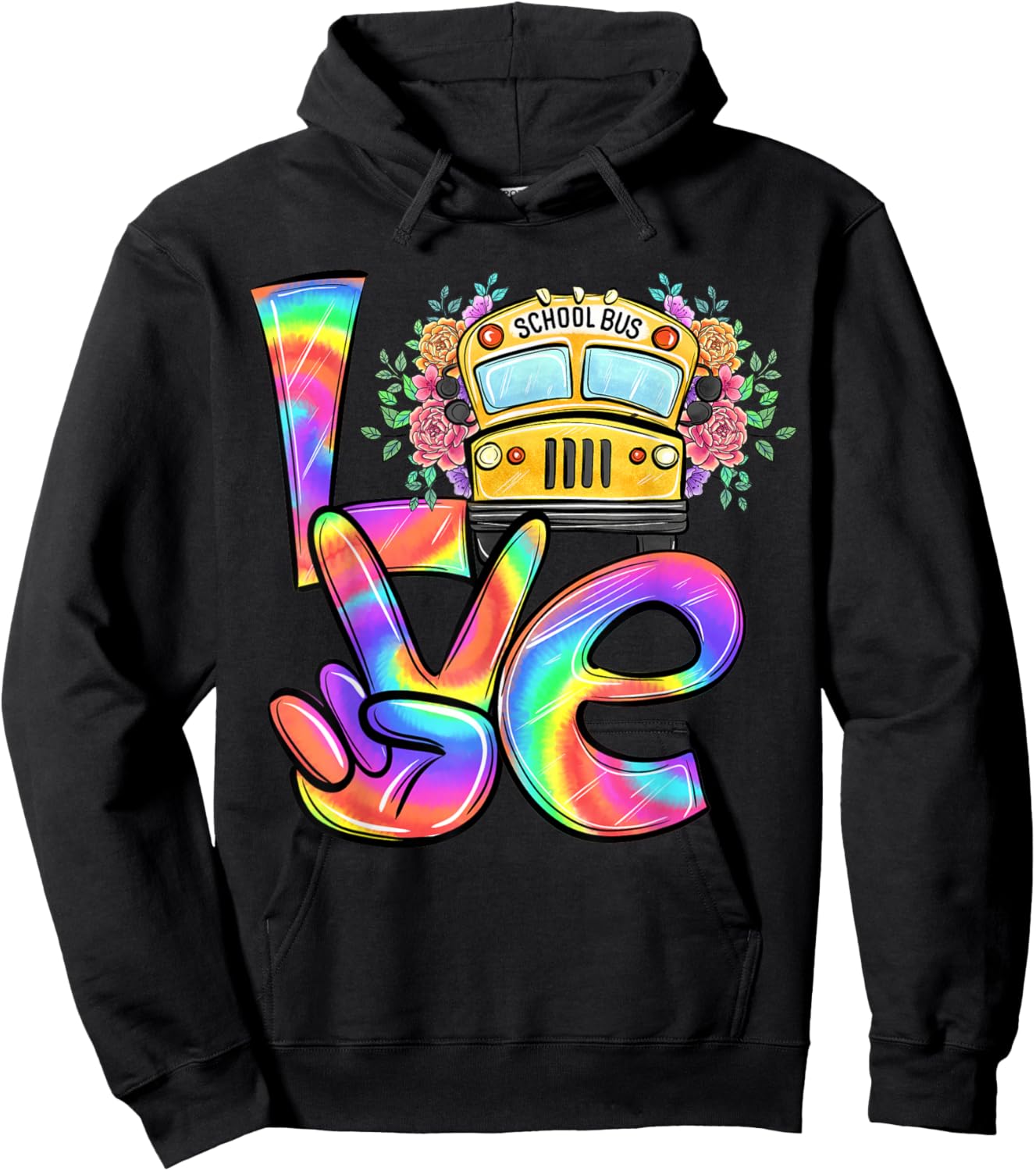 Cute Funny Patient Loving School Bus Driver Appreciation Hoodie - Hoodie | Black