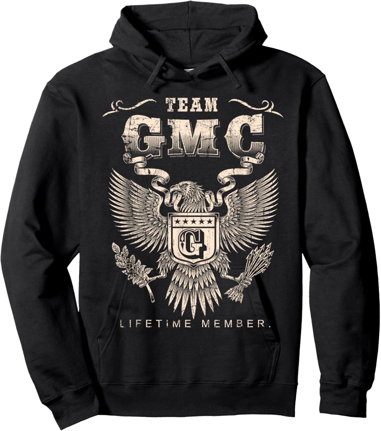 Team Gmc Lifetime Member - Gmc Name Hoodie - Hoodie | Black