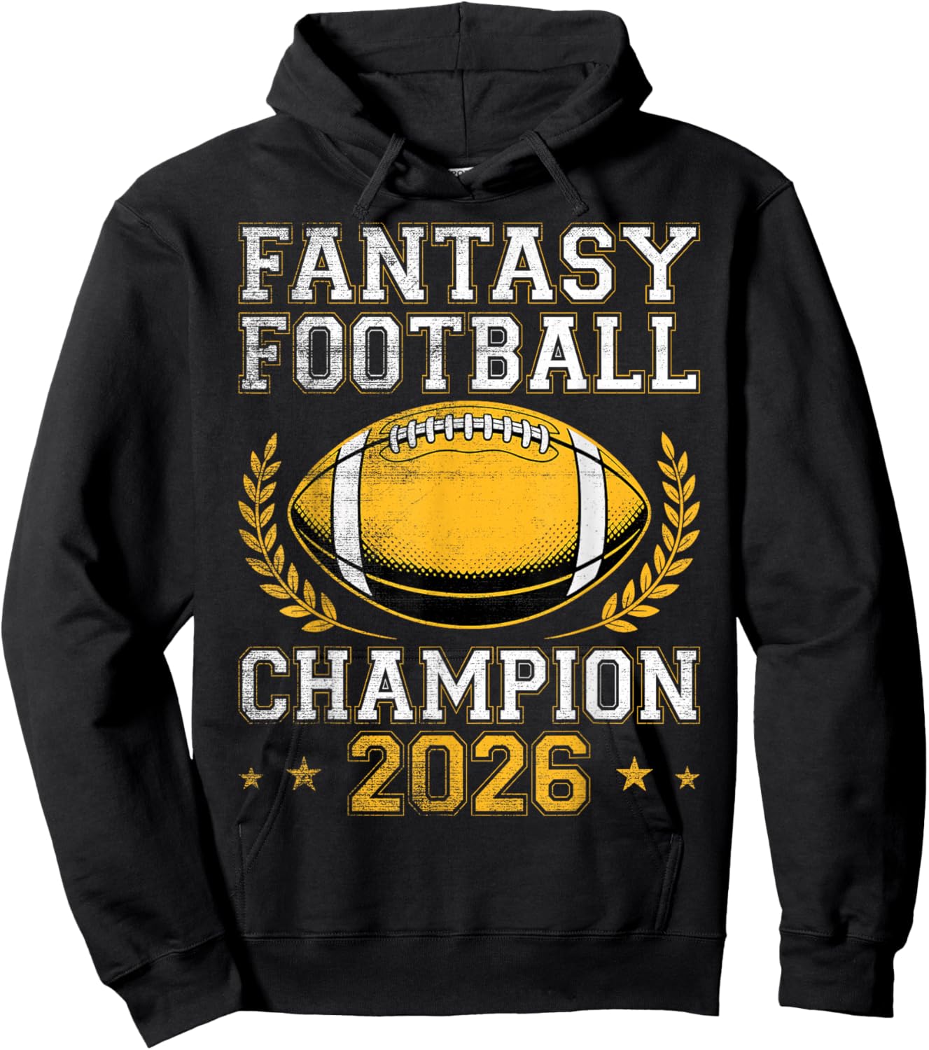Fantasy Football Champion 2026 - Trophy Winner Champ Hoodie - Hoodie | Black