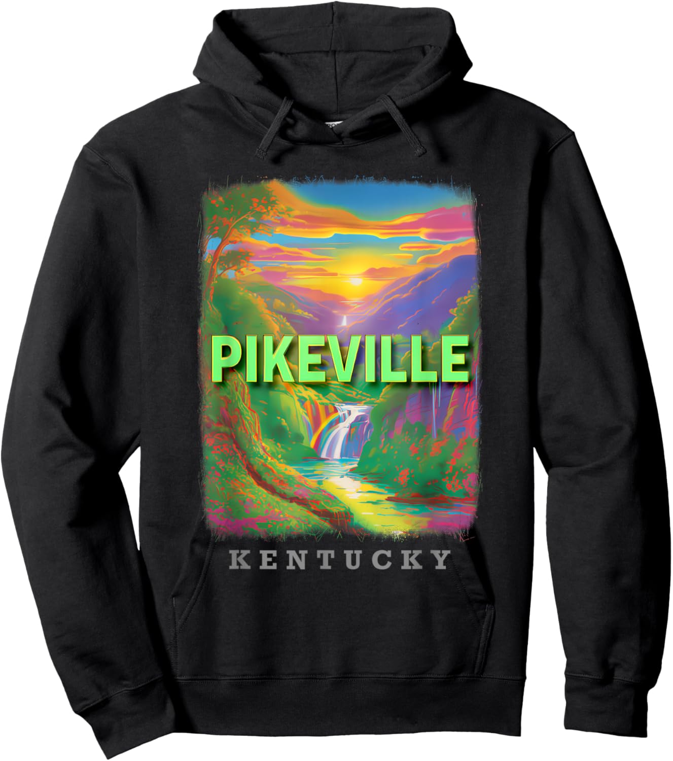 Pikeville Kentucky KY Natural Beauty SD936 Hoodie - Hoodie | Black
