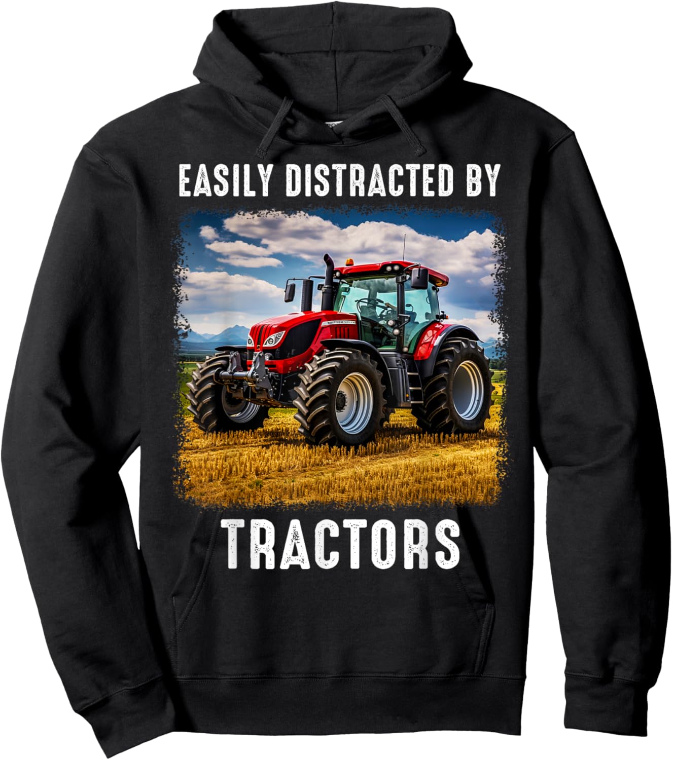 Funny Farm Tractor Saying for Driver Farming & Tractor Lover Hoodie - Hoodie | Black
