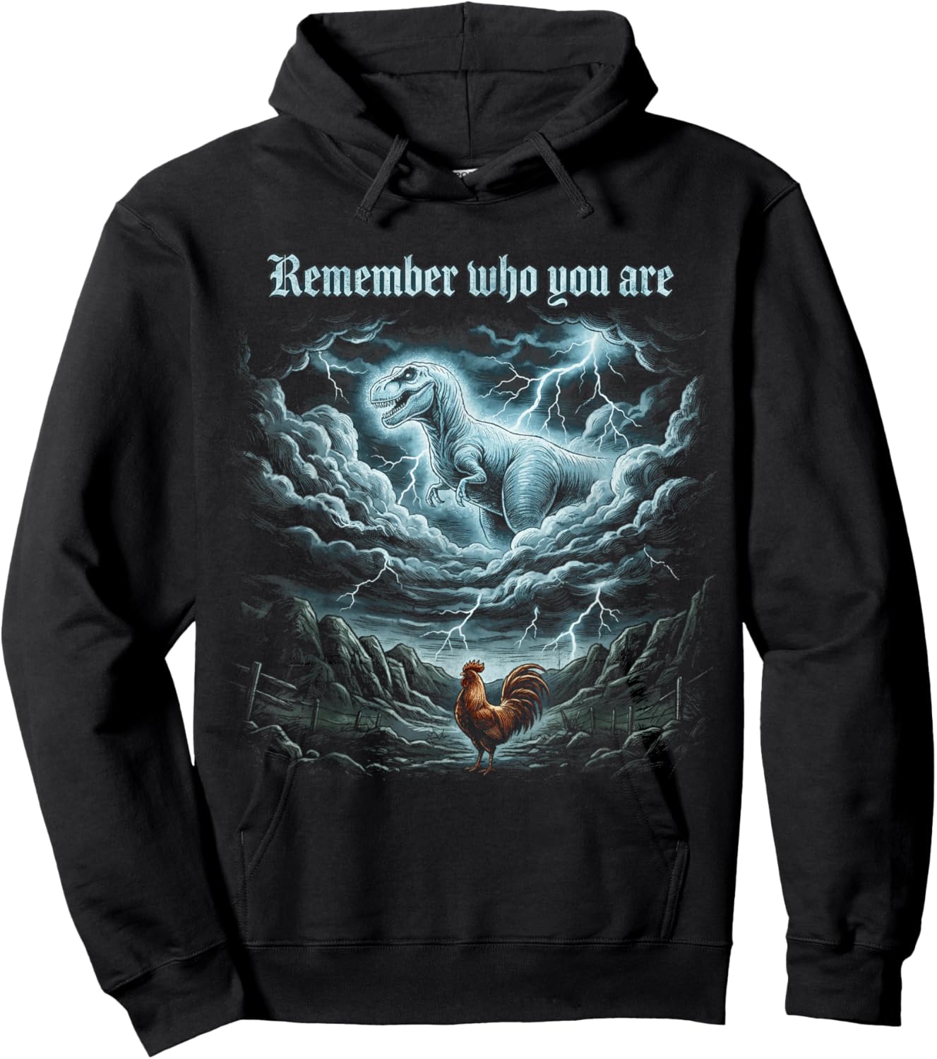 T-Shirt Hoodie - Hoodie | Black