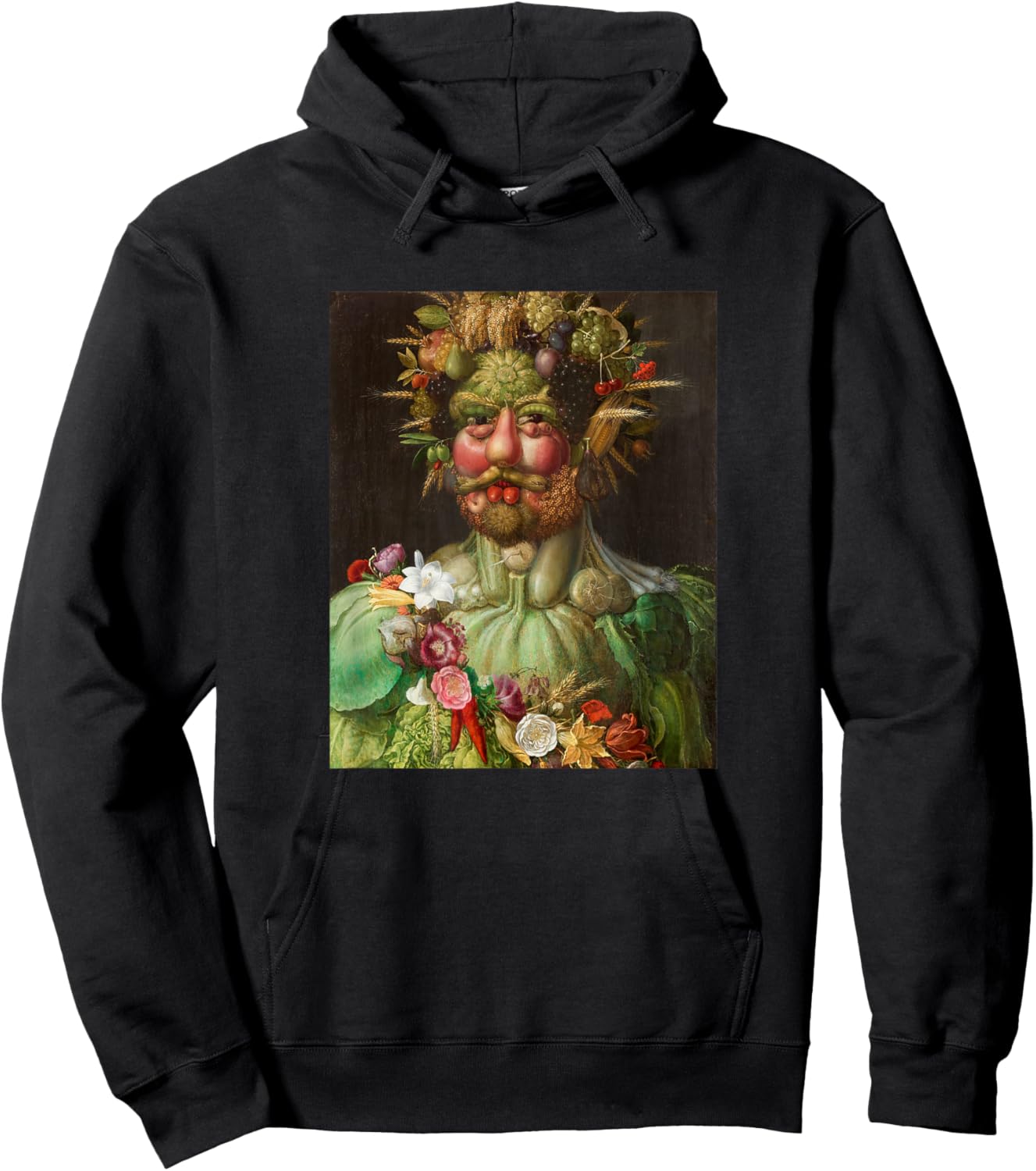 Archimboldo Vertumnus Fruit Face Renaissance Fine Art Funny Hoodie - Hoodie | Black