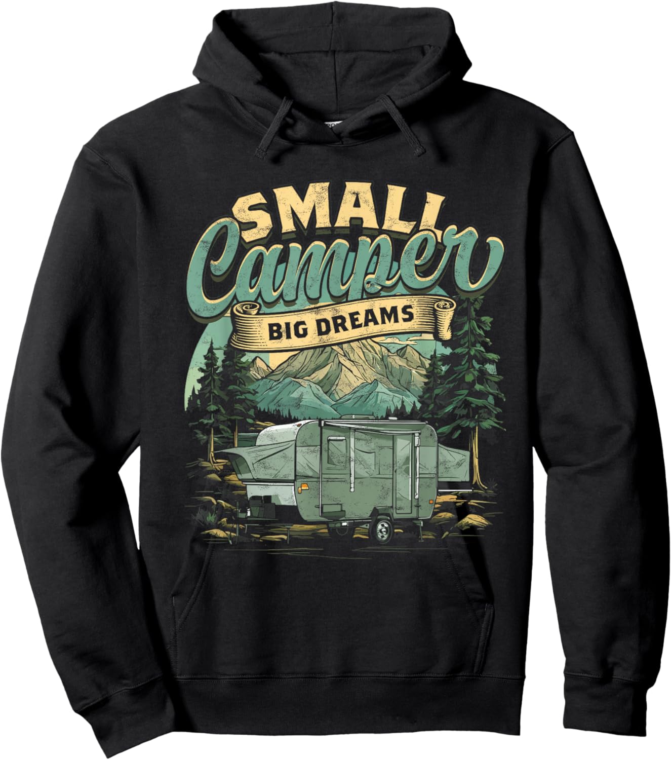 Pop Up Camping Pop Up Trailer Pop Up Camper Hoodie - Hoodie | Black