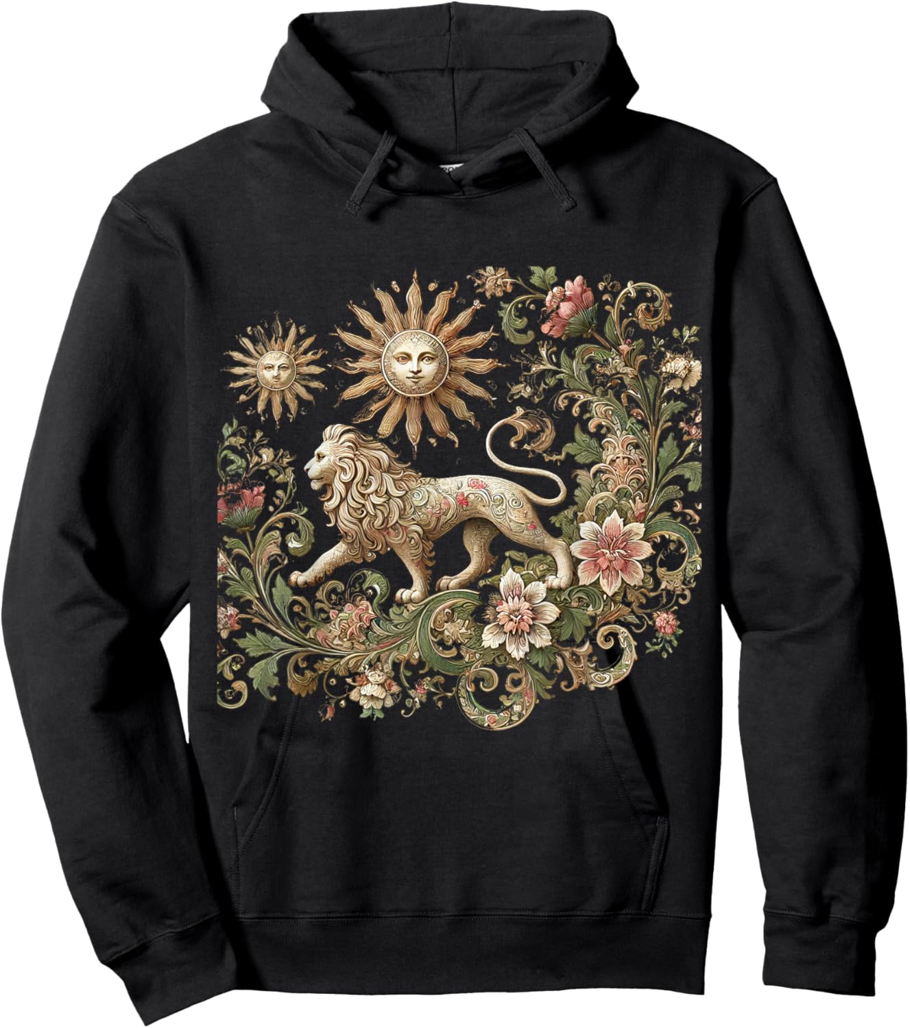 Persian Lion and Sun, Shir o Khorshid Hoodie - Hoodie | Black