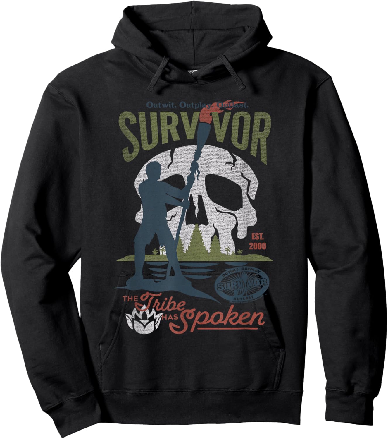 Survivor The Tribe Has Spoken Skull Island Reality TV Show Hoodie - Hoodie | Black