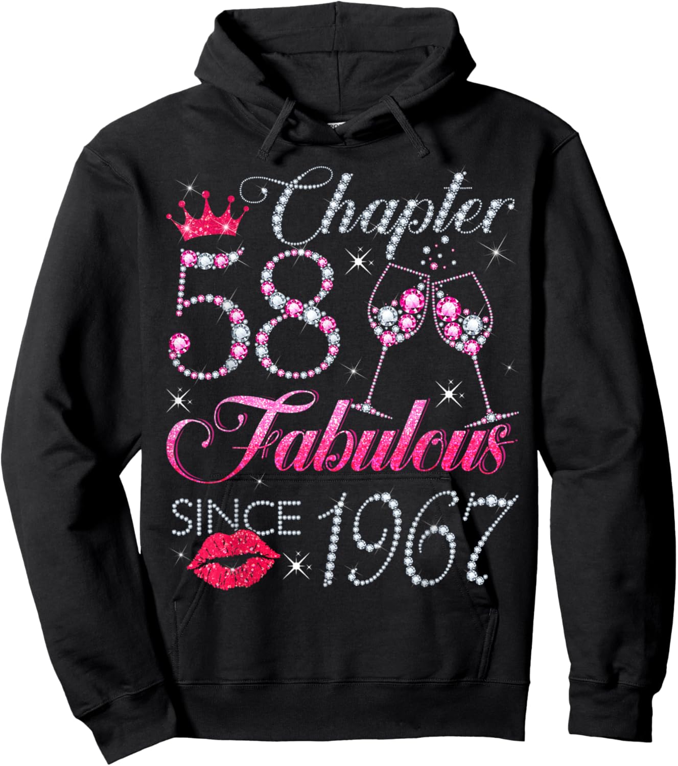 Chapter 58 Fabulous Since 1967 58Th Birthday Gift Hoodie - Hoodie | Black