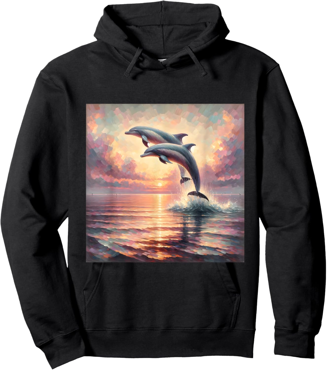 Dophin Shirt Women Kids Ocean Lover Sea Marine Life Hoodie - Hoodie | Black