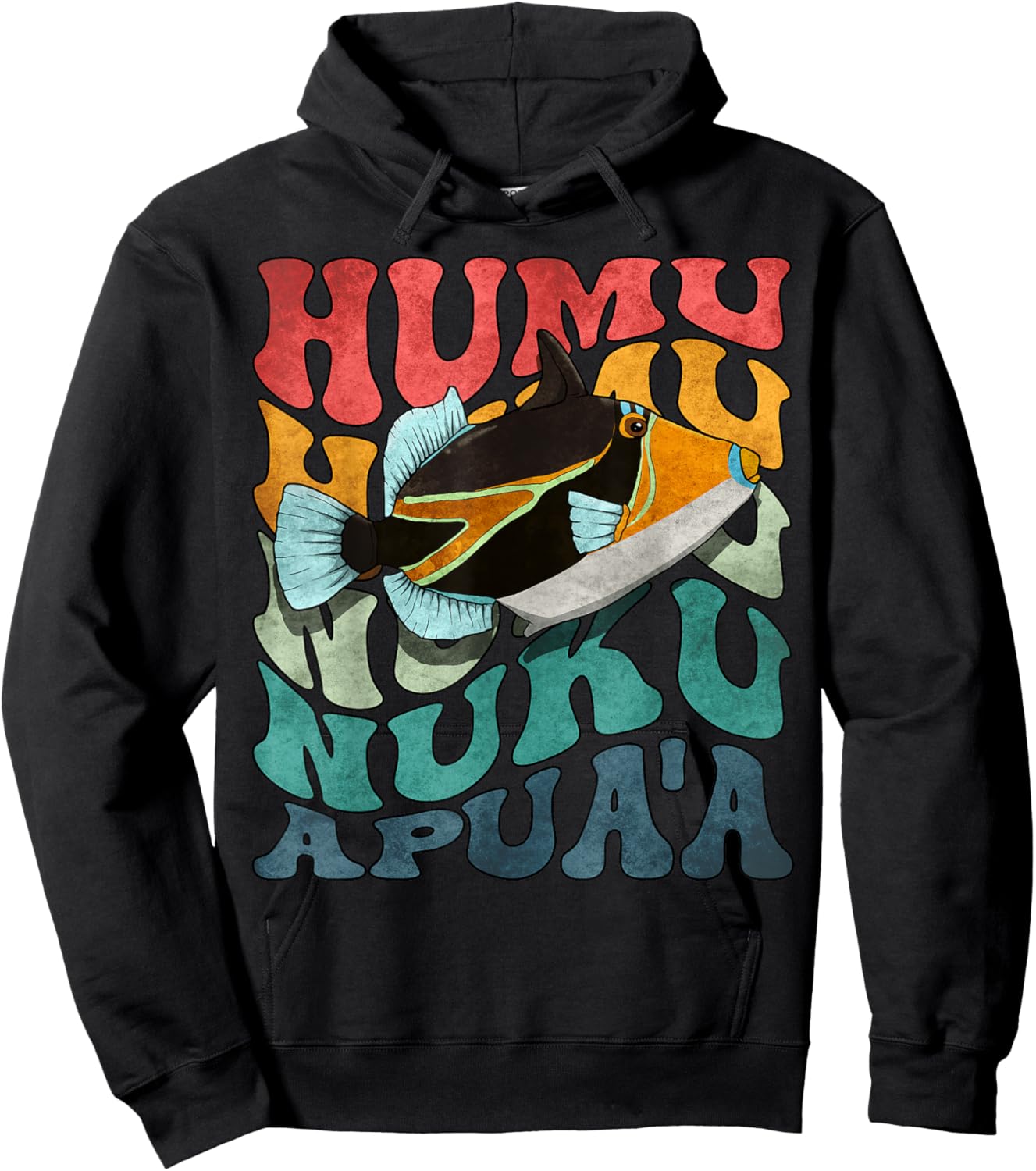 Humuhumunukunukuapua'a Hawaiian Reef Triggerfish Hawaii Hoodie - Hoodie | Black