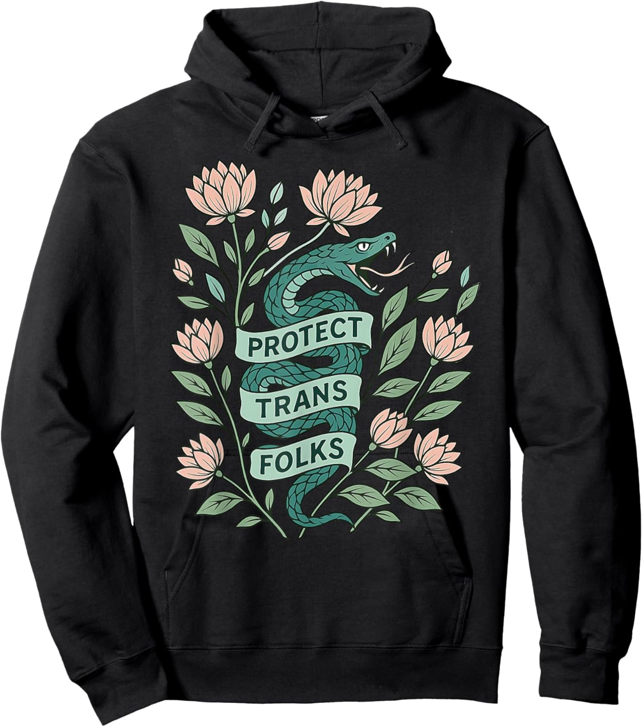 T-Shirt Hoodie - Hoodie | Black