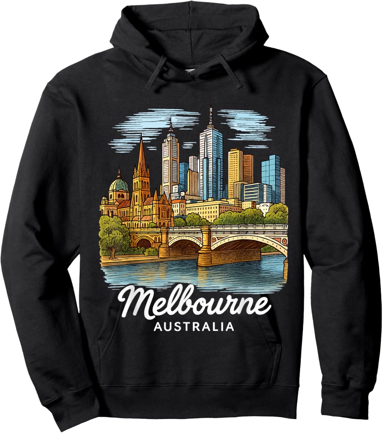 Melbourne Australia Hoodie - Hoodie | Black