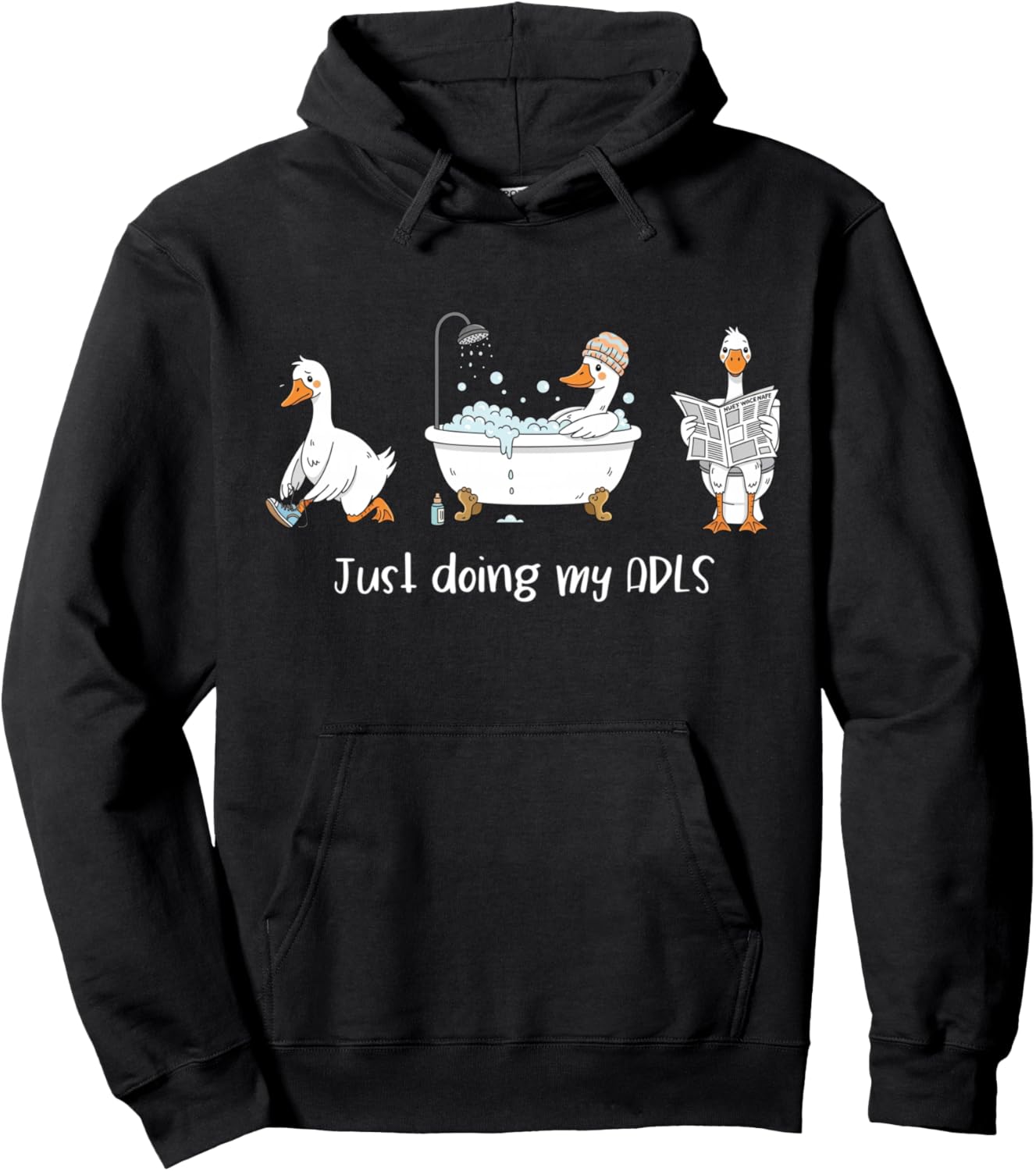 Just Doing My ADLS Silly-Goose OTA Occupational Therapist Hoodie - Hoodie | Black