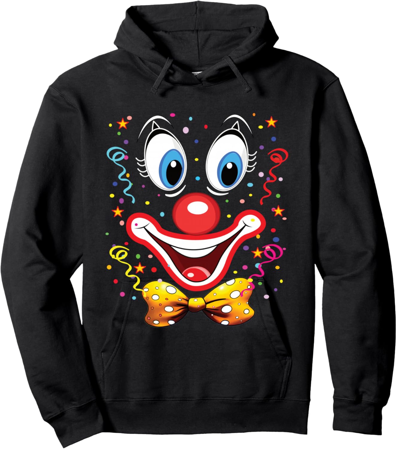 Clown Carnival Costume Clown Costume Clown Fancy Dress Confetti Shirt Hoodie - Hoodie | Black