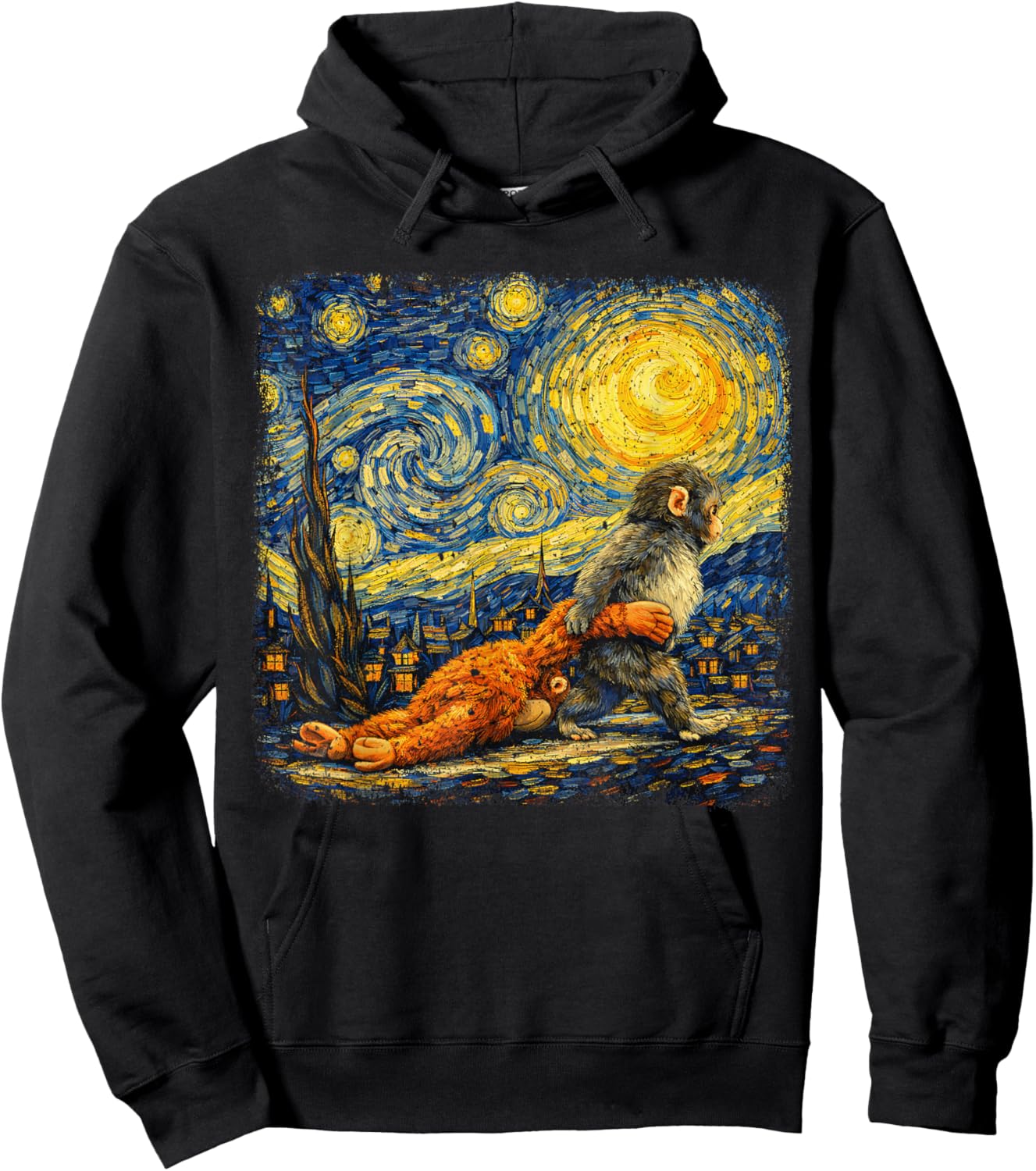 T-Shirt Hoodie - Hoodie | Black