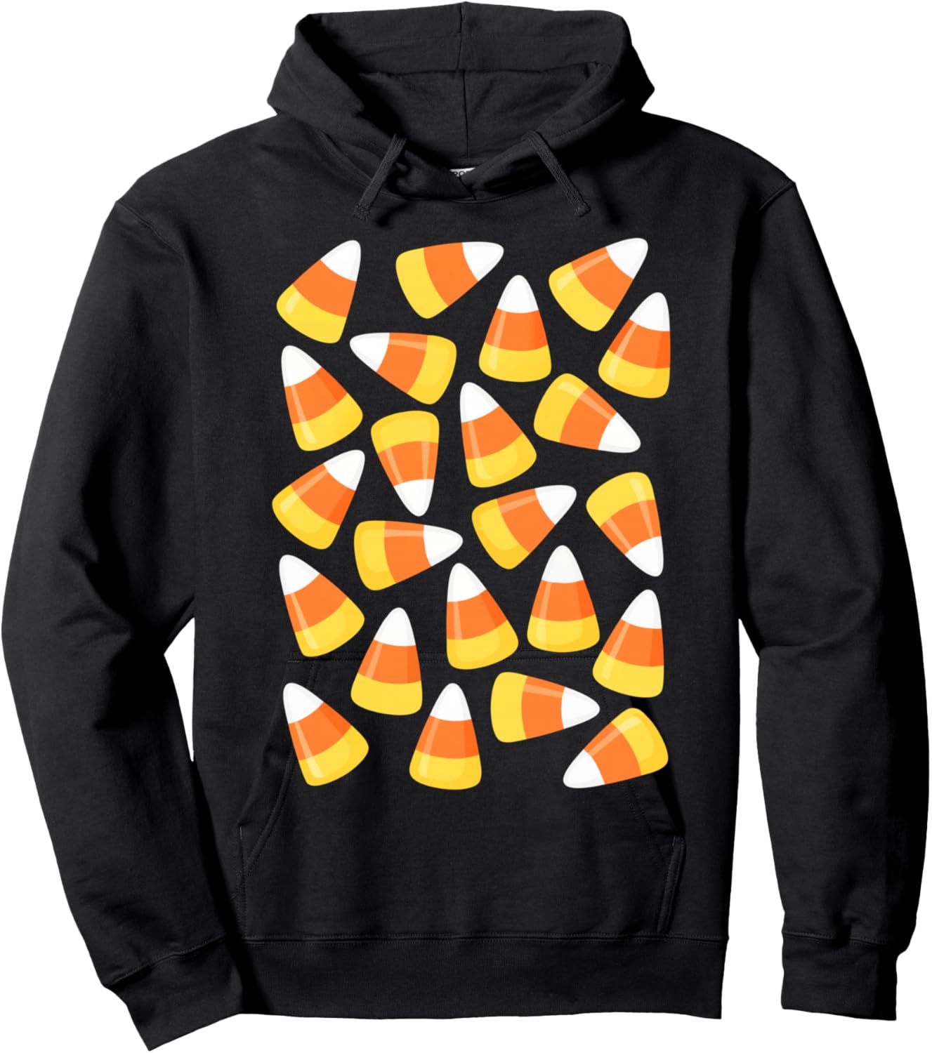 Candy Corn Shirt Adult Kids Men Women Candy Corn Costume Hoodie - Hoodie | Black