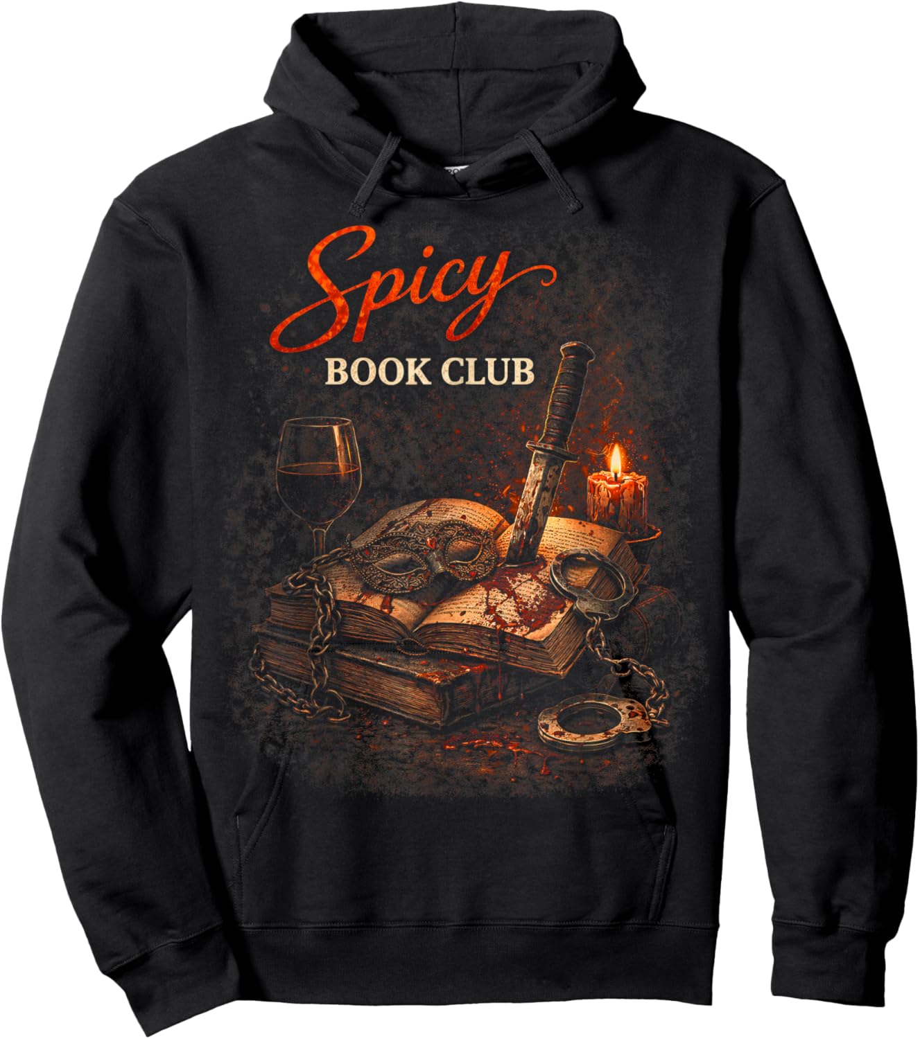 Dark Romance Booktok Spicy Book Club Hoodie - Hoodie | Black