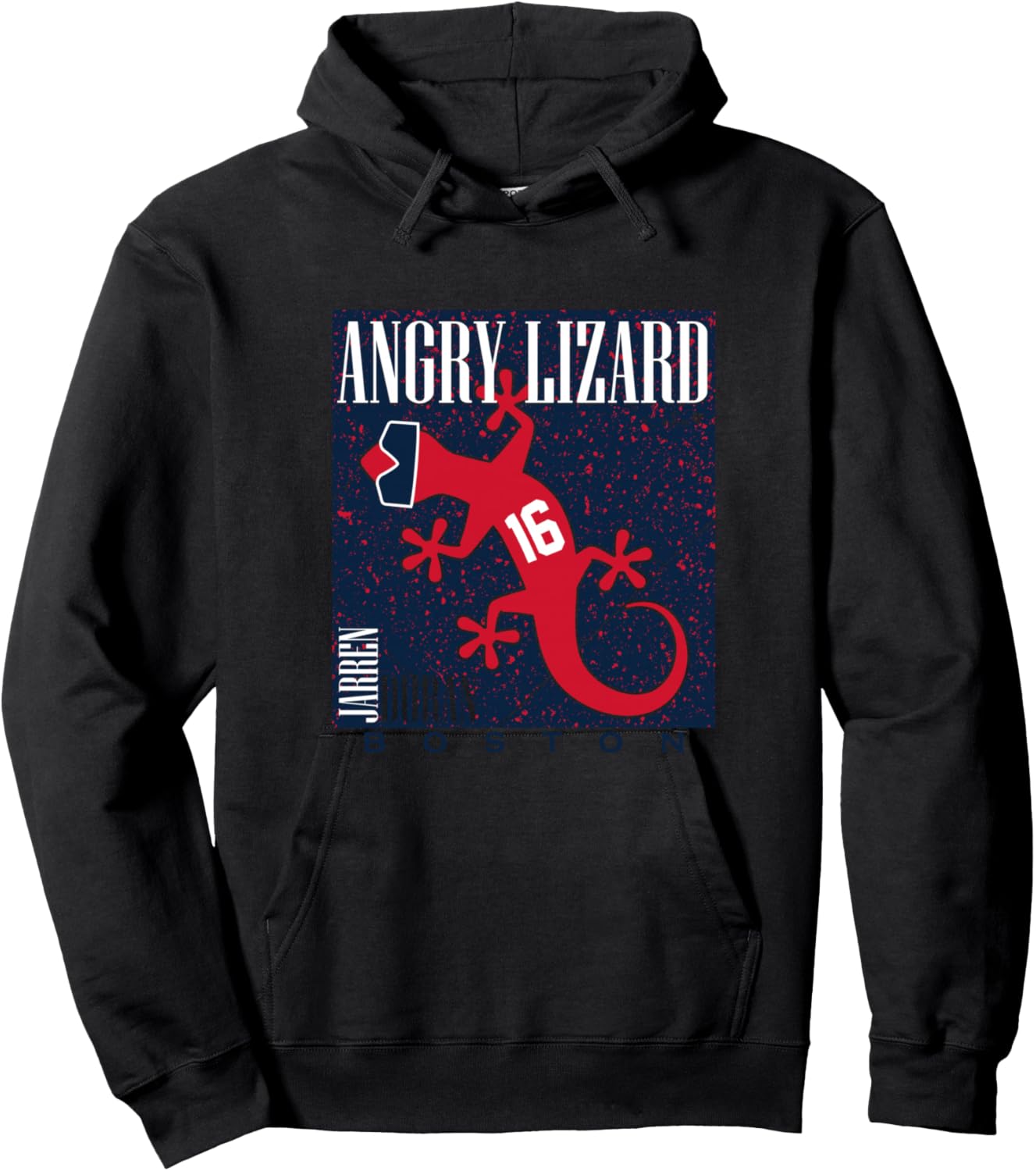 Jarren Duran - Angry Lizard - Boston Baseball Hoodie - Hoodie | Black