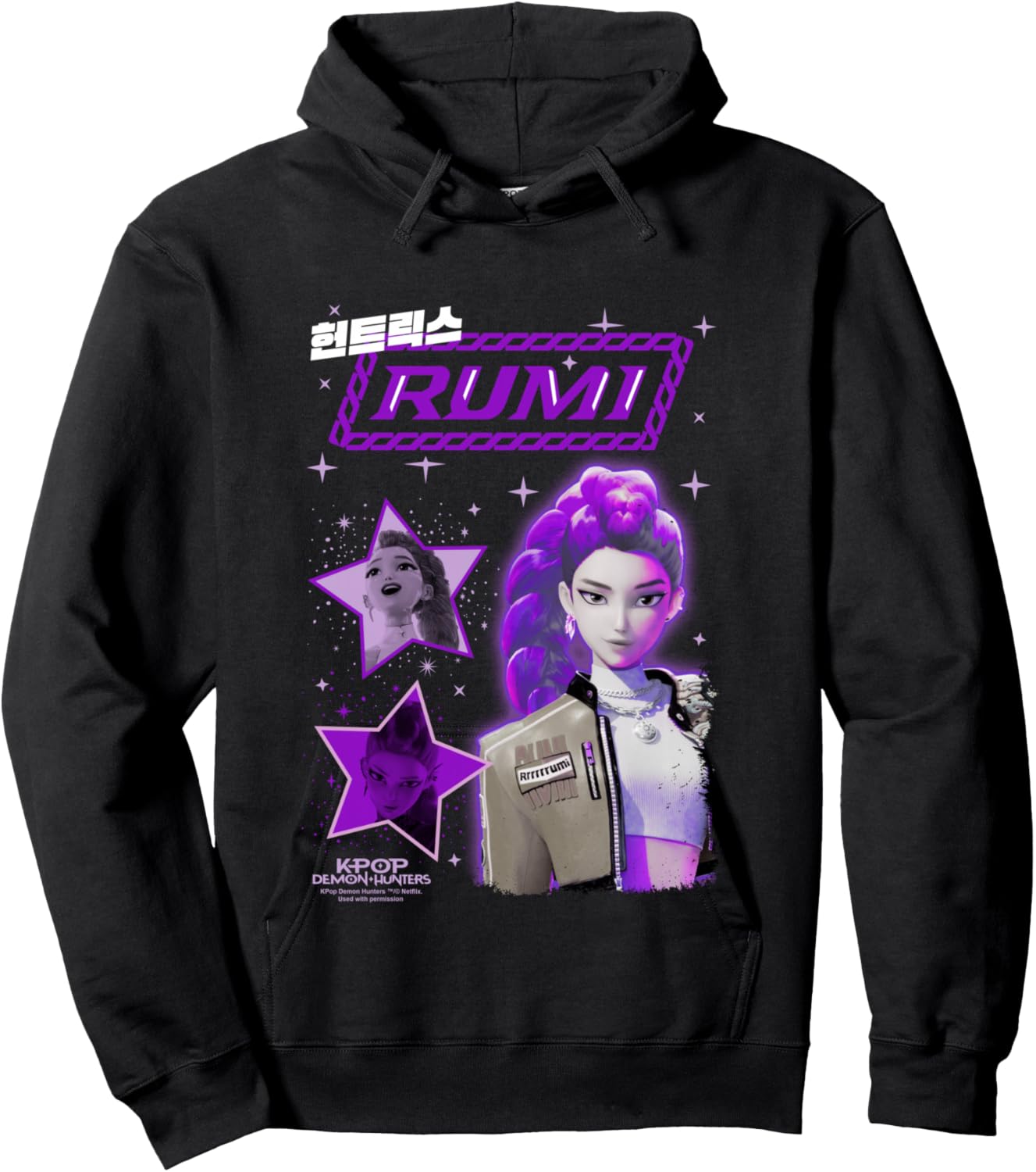 Kpop Demon Hunters Huntrix Rumi Popstar Hoodie - Hoodie | Black