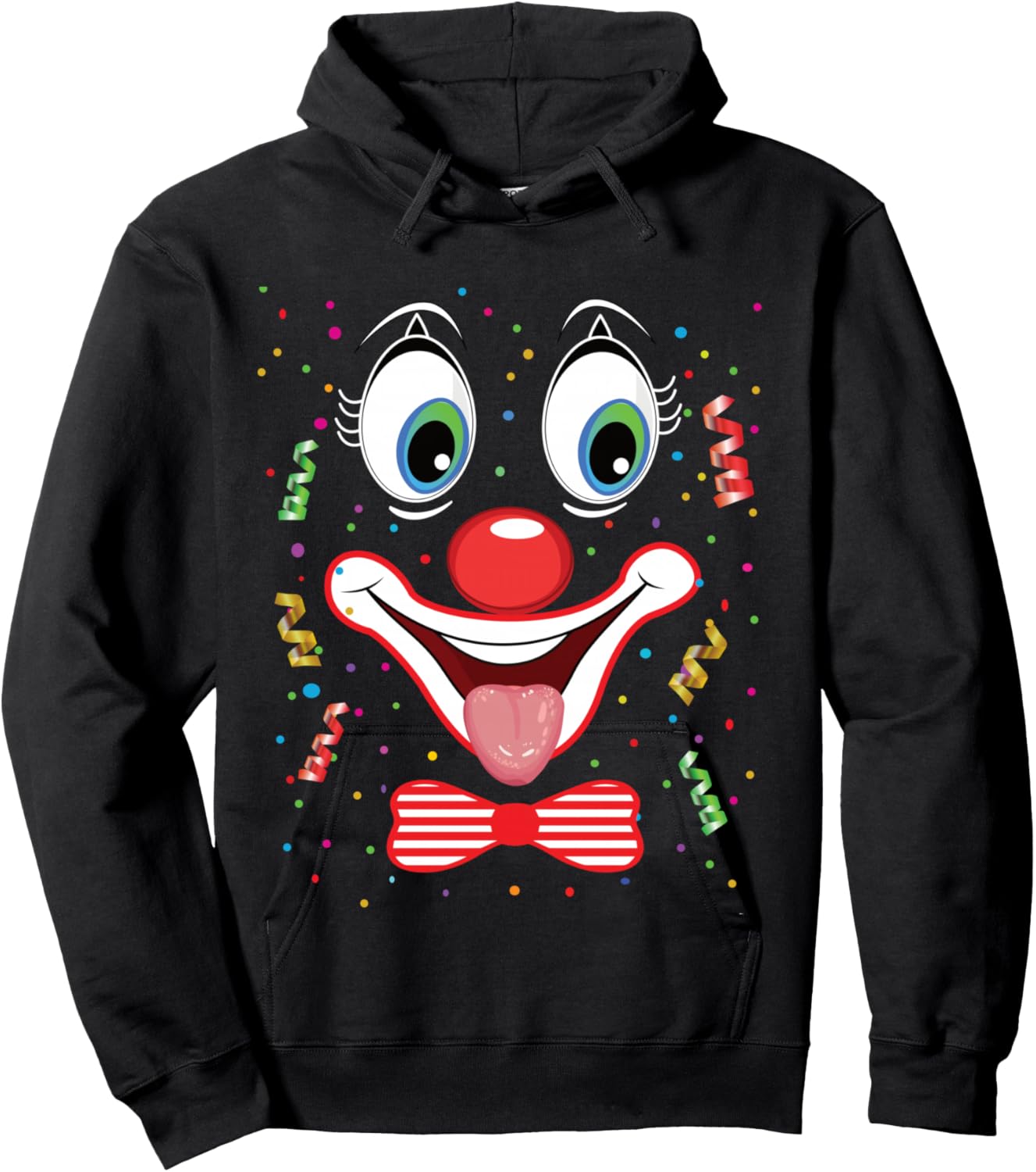 Clown Carnival Costume Clown Costume Clown Fancy Dress Shirt Hoodie - Hoodie | Black