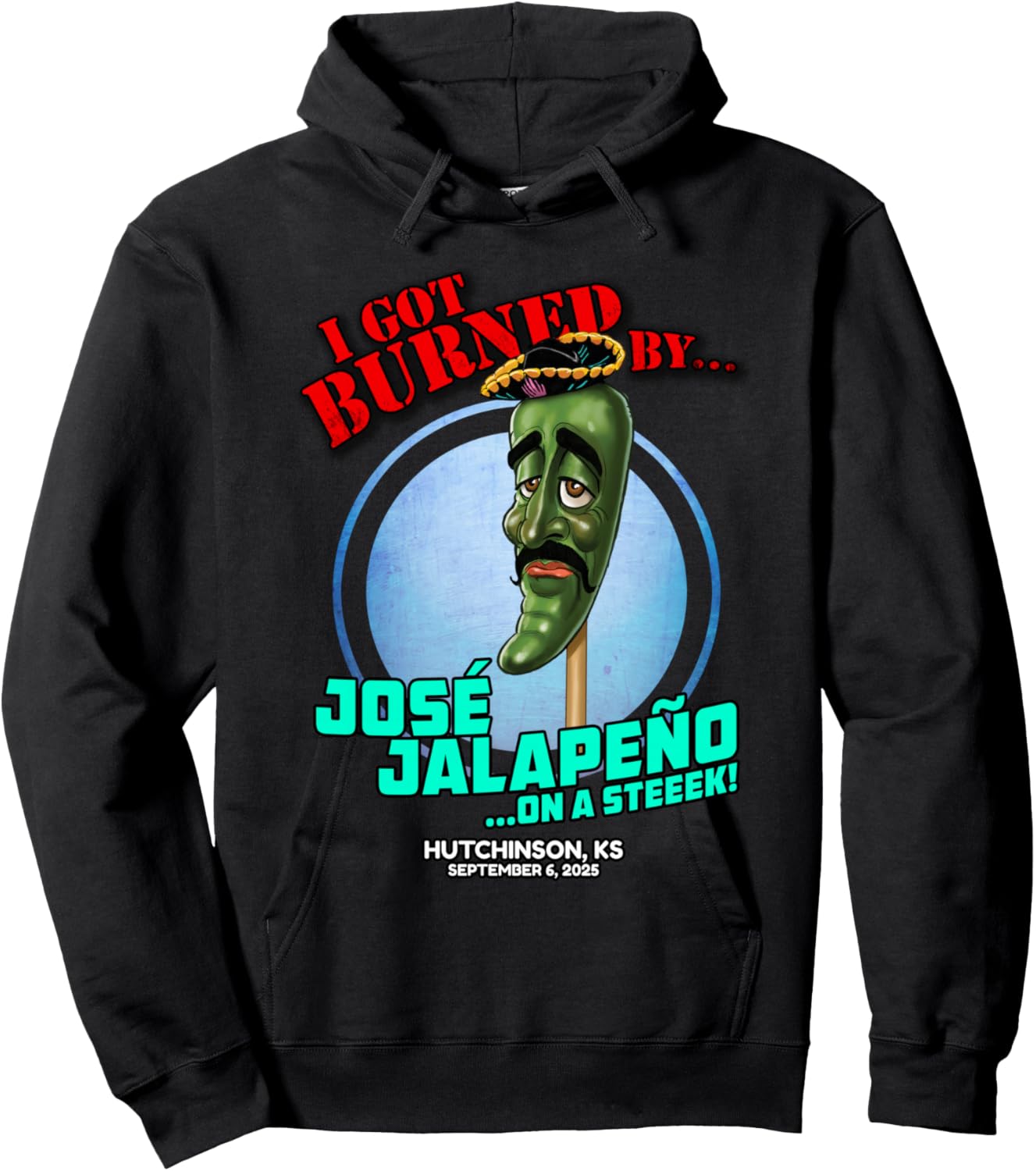 Jose Jalapeno On A Stick Hutchinson, KS (2025) Hoodie - Hoodie | Black