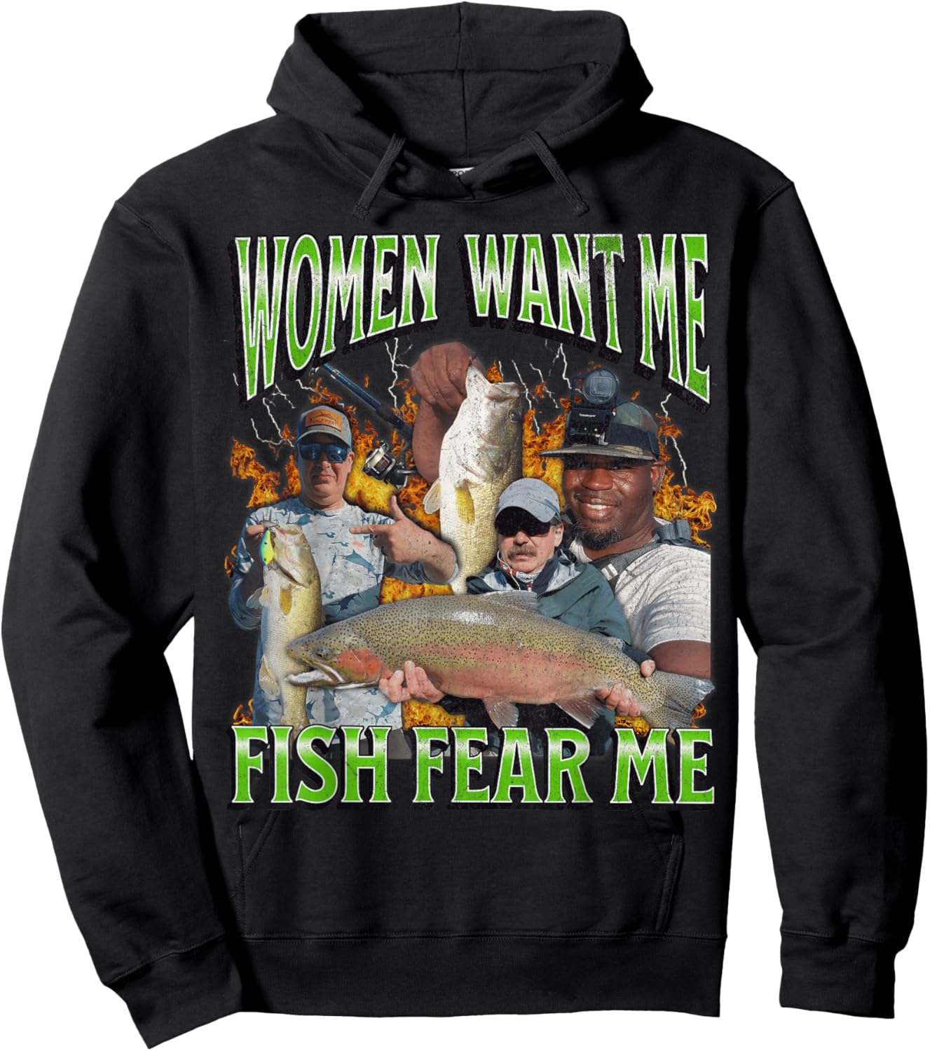 MildlyPerturbed Women's Fishing Graphic - Black, Short Sleeve, Small, Adult, -Adults, Family, Friends, Sports Enthusiasts, Fishing Enthusiasts, , Young Adults, Small Size Hoodie - Hoodie | Black