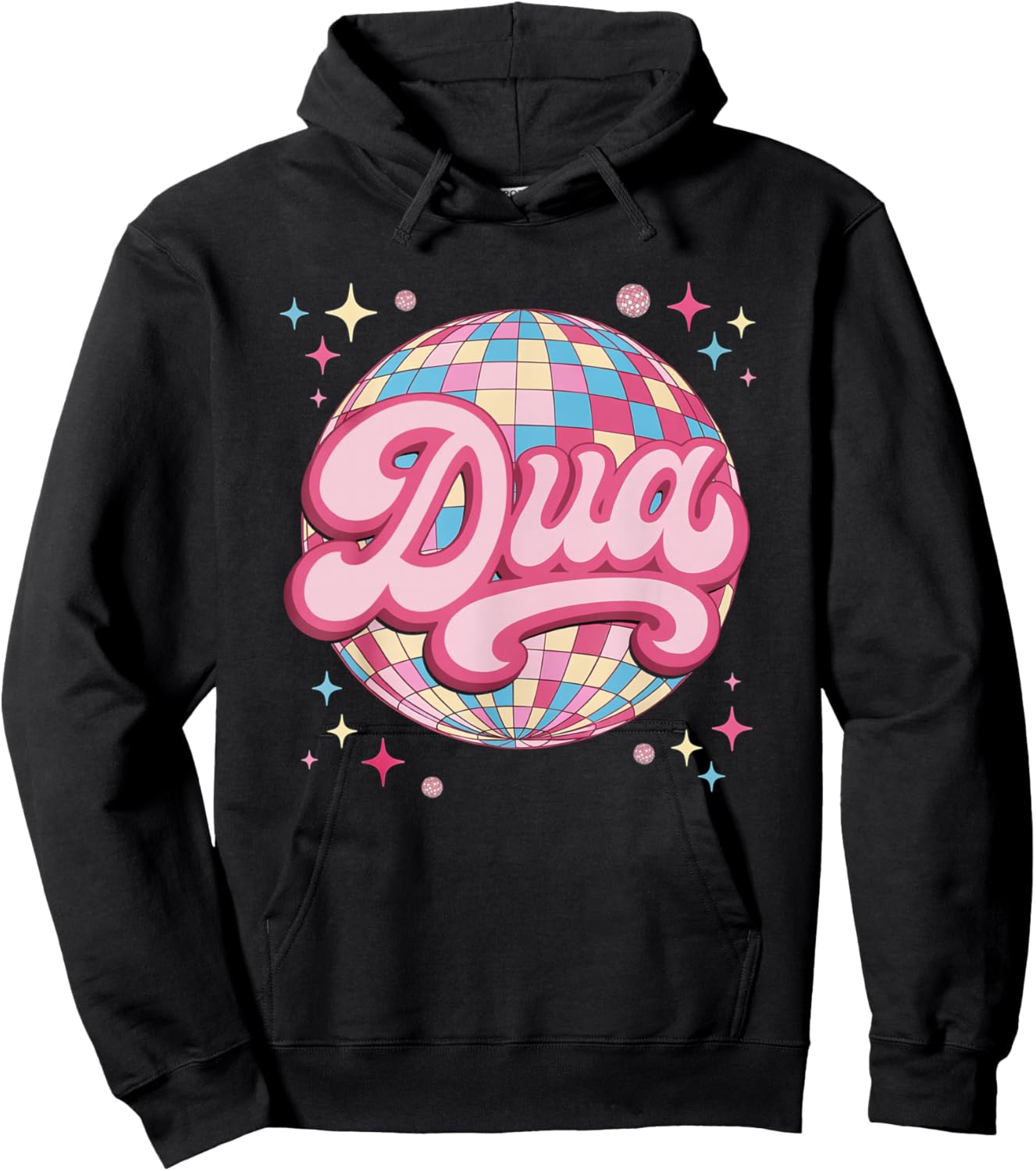 Love Heart Dua Grunge Groovy Style Black Funny Meme Hoodie - Hoodie | Black