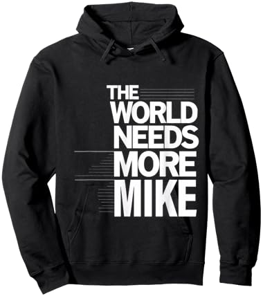 The World Need More Mike First Name Personalized Hoodie - Hoodie | Black