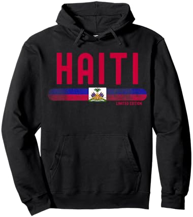 Haiti Flag | Men Women Kids | Patriotic Haitian Hoodie - Hoodie | Black