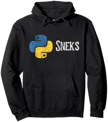 Programmation Python Programmeur Drôle Python Logo Sneks Hoodie - Hoodie | Black