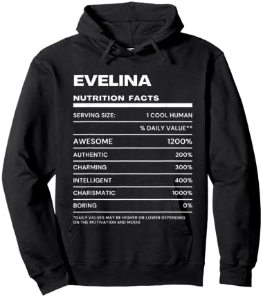 Evelina Nutrition Facts Name Hoodie - Hoodie | Black