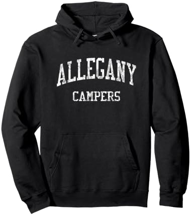 Allegany High School HS Cumberland MD Vintage Sports Hoodie - Hoodie | Black