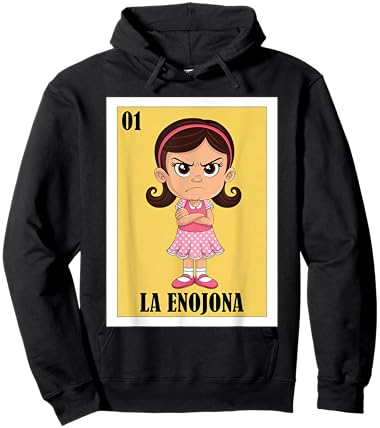 Funny Mexican Angry Girl Design - La Enojona Hoodie - Hoodie | Black