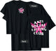 Anti Social Lifting Club: Breast Cancer T-Shirt - T-Shirt | Black