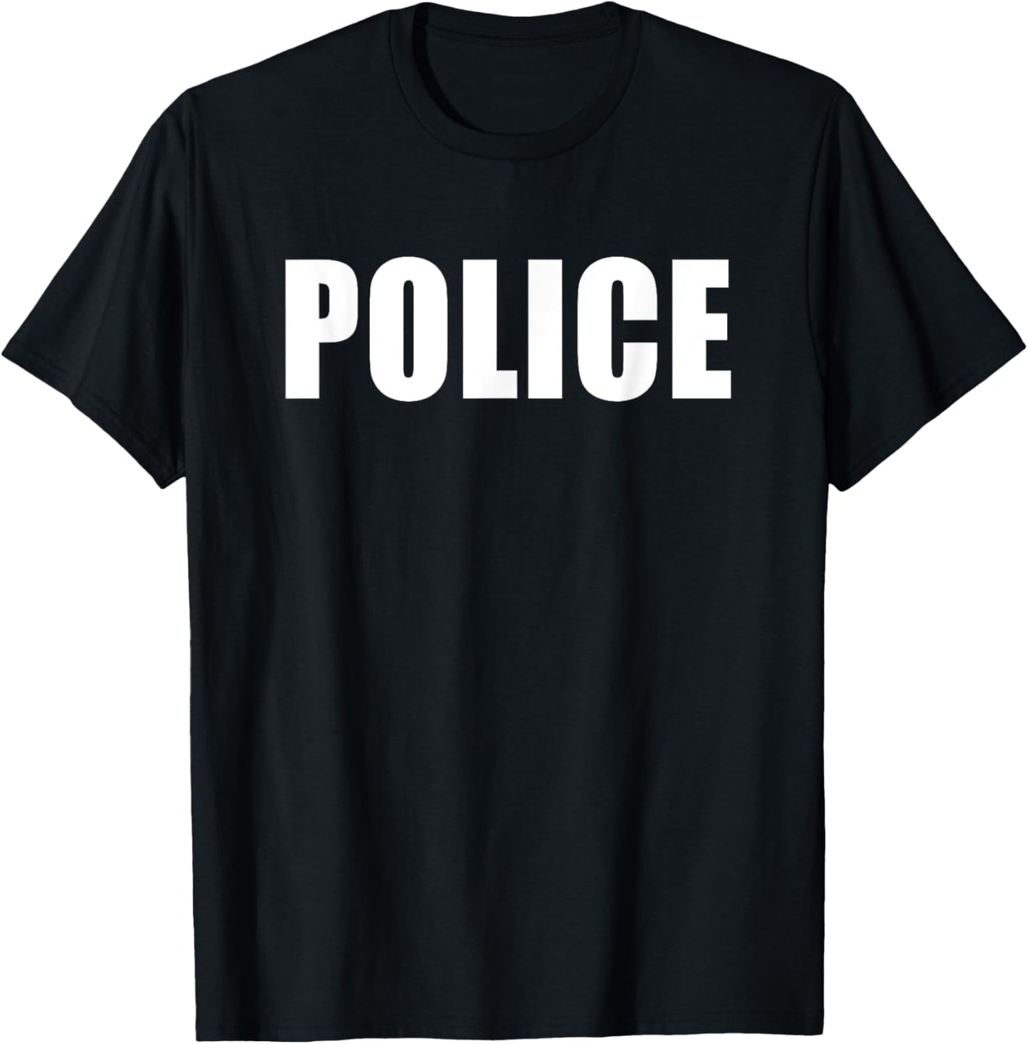 Police Uniform Men Women Policeman Police Officer Costume T-Shirt - T-Shirt | Black