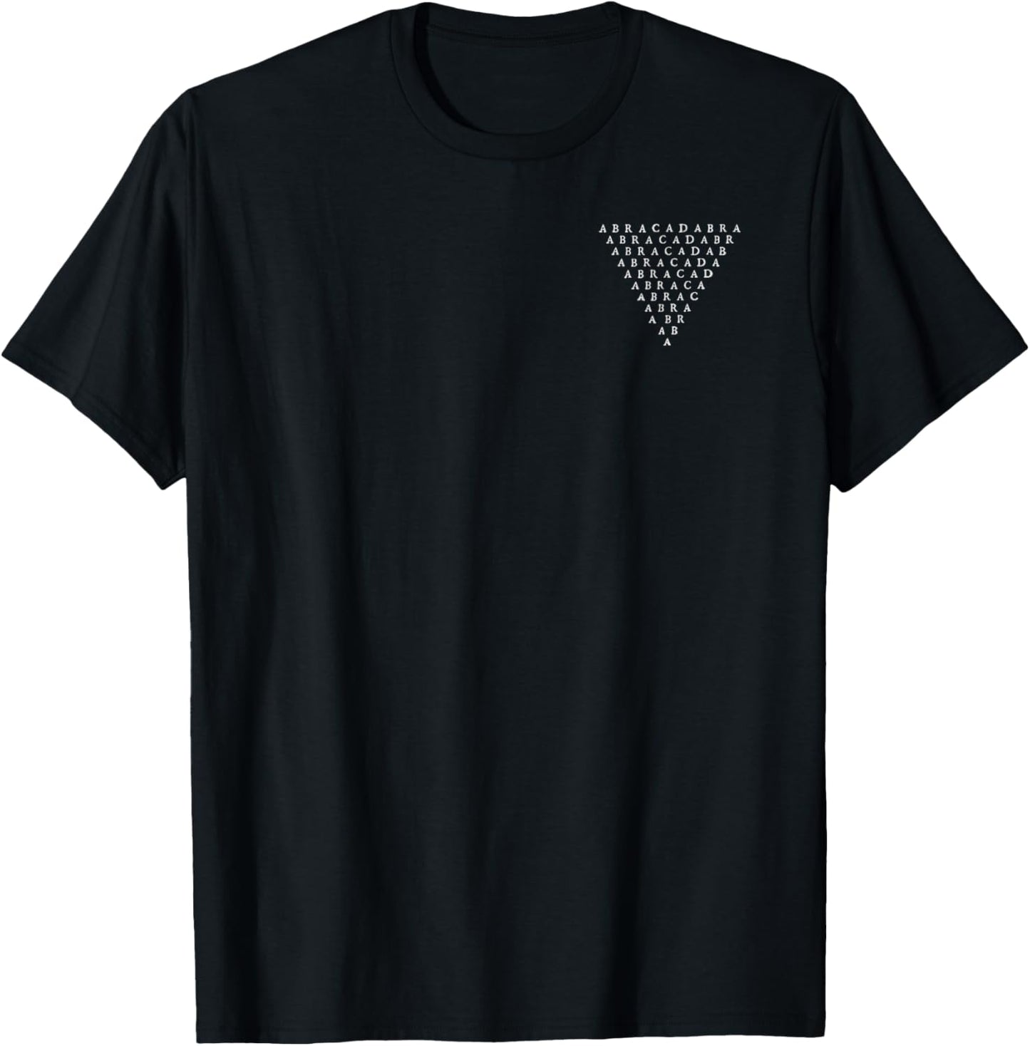 Abracadabra Ancient Magical Word Talisman Incantation T-Shirt - T-Shirt | Black