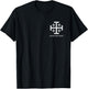 In God we trust Christian Jerusalem cross Trad Based T-Shirt - T-Shirt | Black