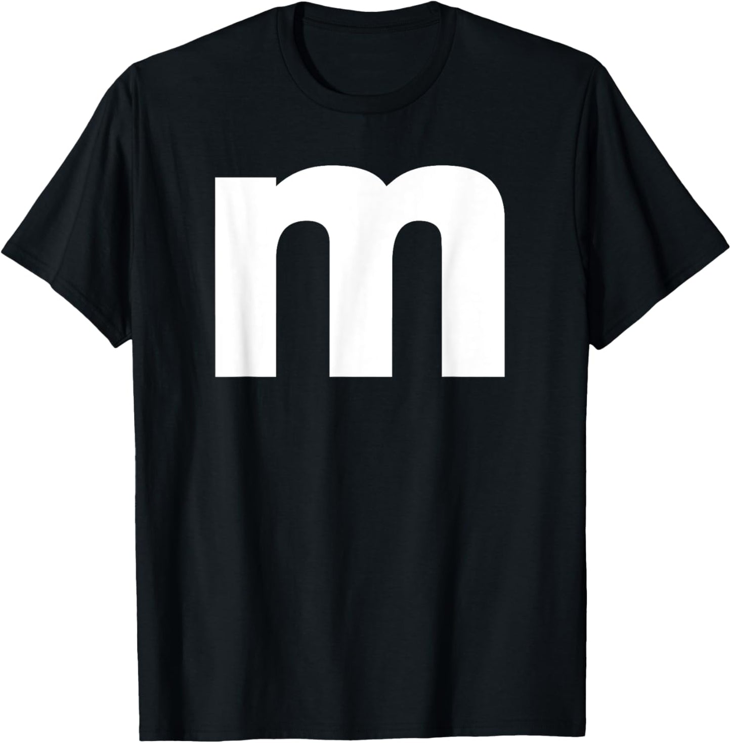 Letter M Capital Alphabet, Groups Halloween T-Shirt - T-Shirt | Black