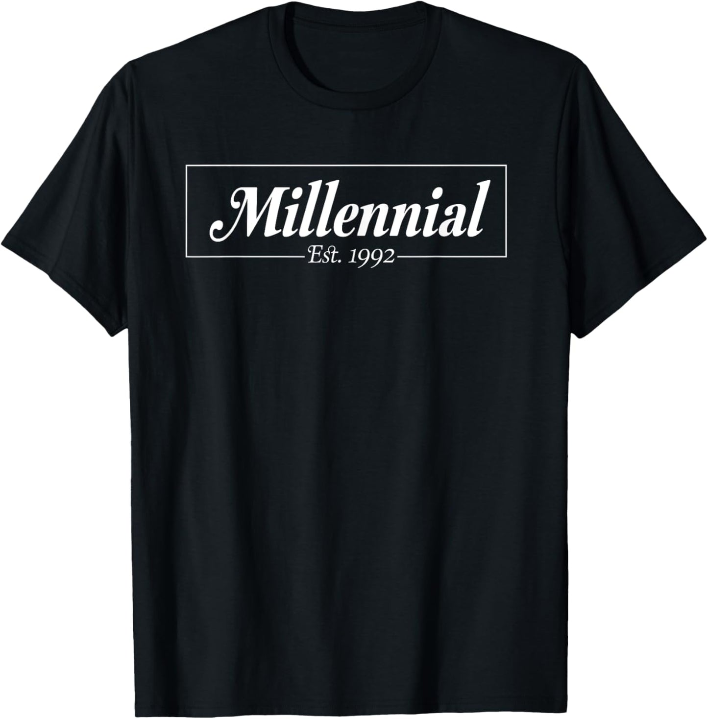 Millennial Established 1992 Birth Year T-Shirt - T-Shirt | Black