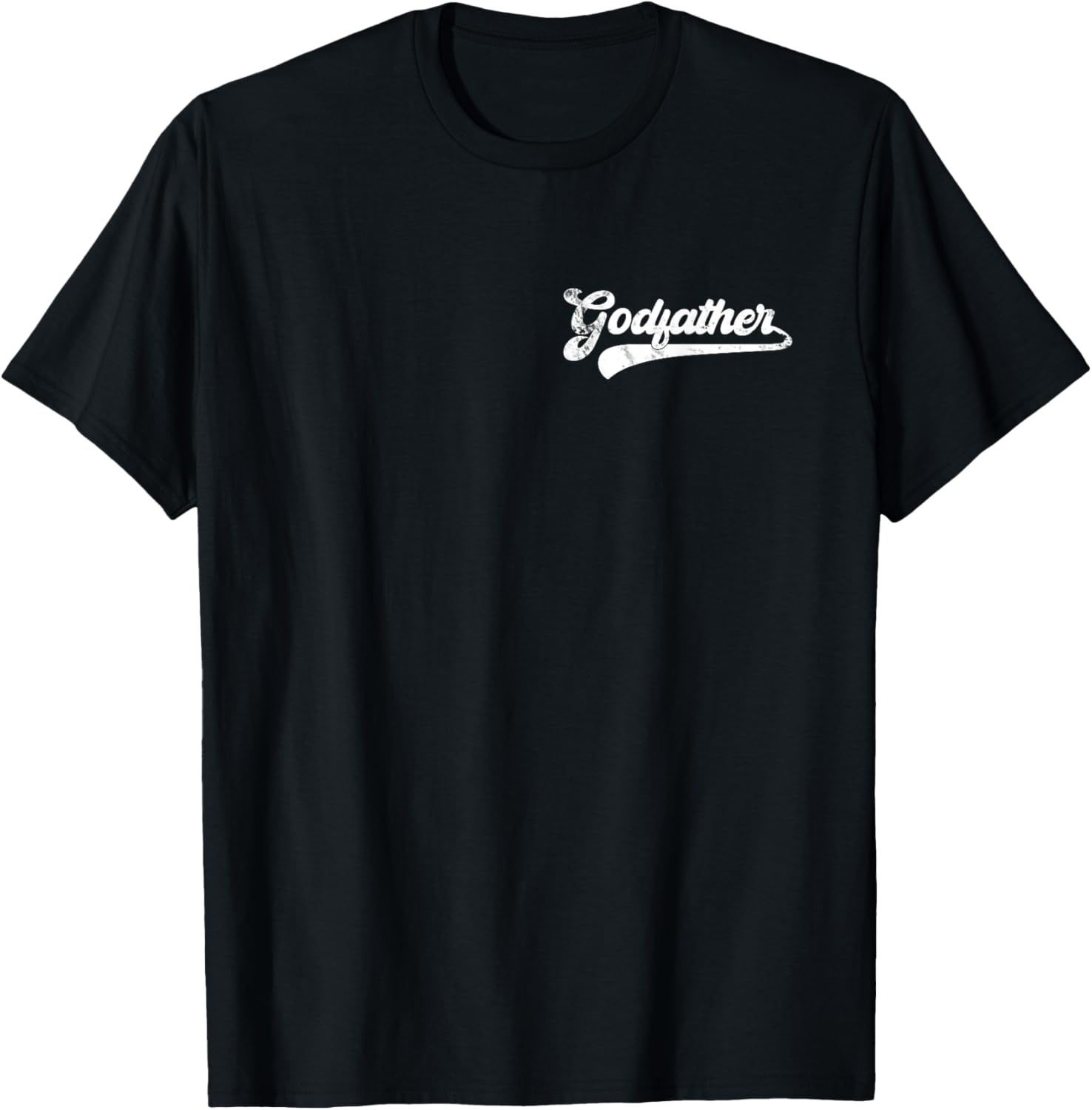 Godfather Vintage Retro Father's Day for Papa Grandpa T-Shirt - T-Shirt | Black