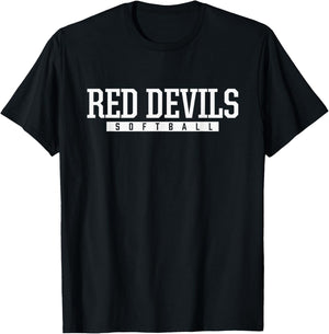 Loganville Red Devils Softball HS T-Shirt - T-Shirt | Black